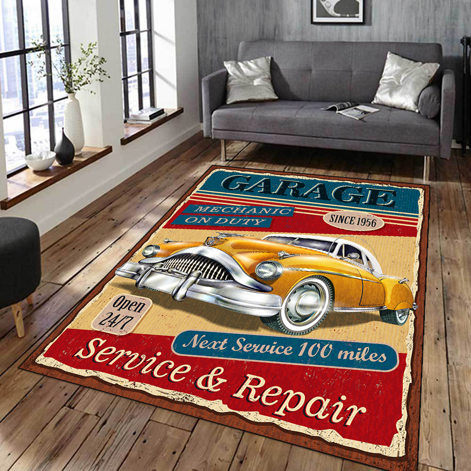 Commercial Printing Format - Retro clássico motocicleta cartaz do carro