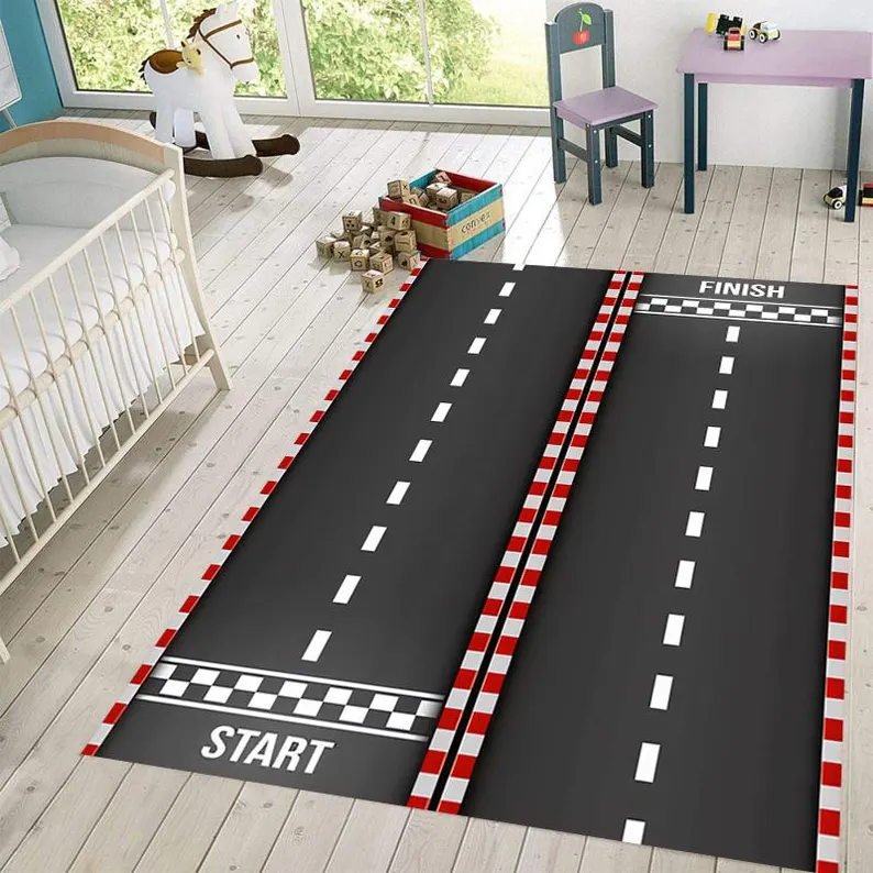 Commercial Printing Format - Pista de corrida tapete transporte urbano