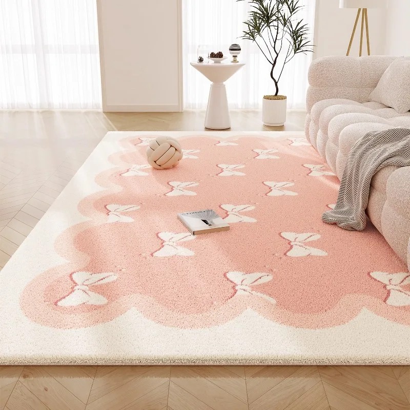 Printing On Commercial - Tapete Rosa Doce para Sala de
