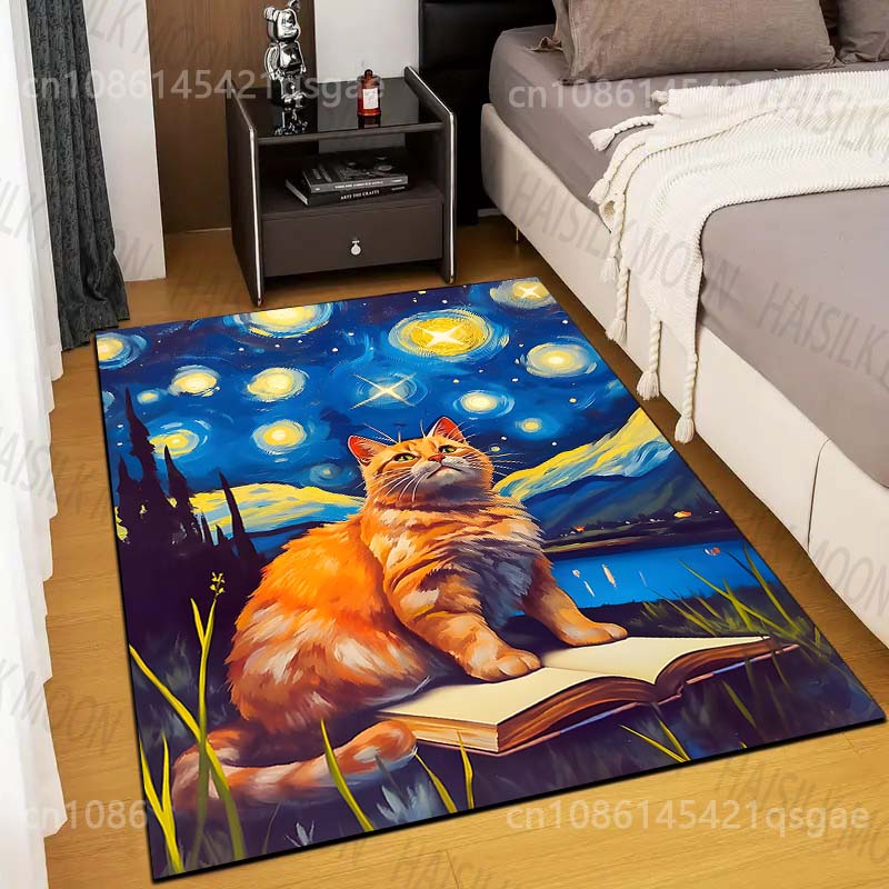 Tapete com estampa de gato sen - Printing On Commercial avaliação e preço