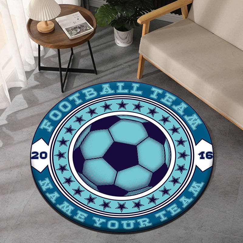 Tema de futebol tapete redondo - Commercial Printing Format avaliação e preço