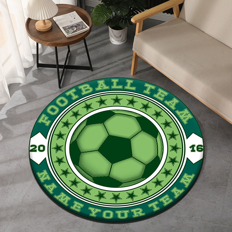 Tema de futebol tapete redondo - Commercial Printing Format avaliação e preço
